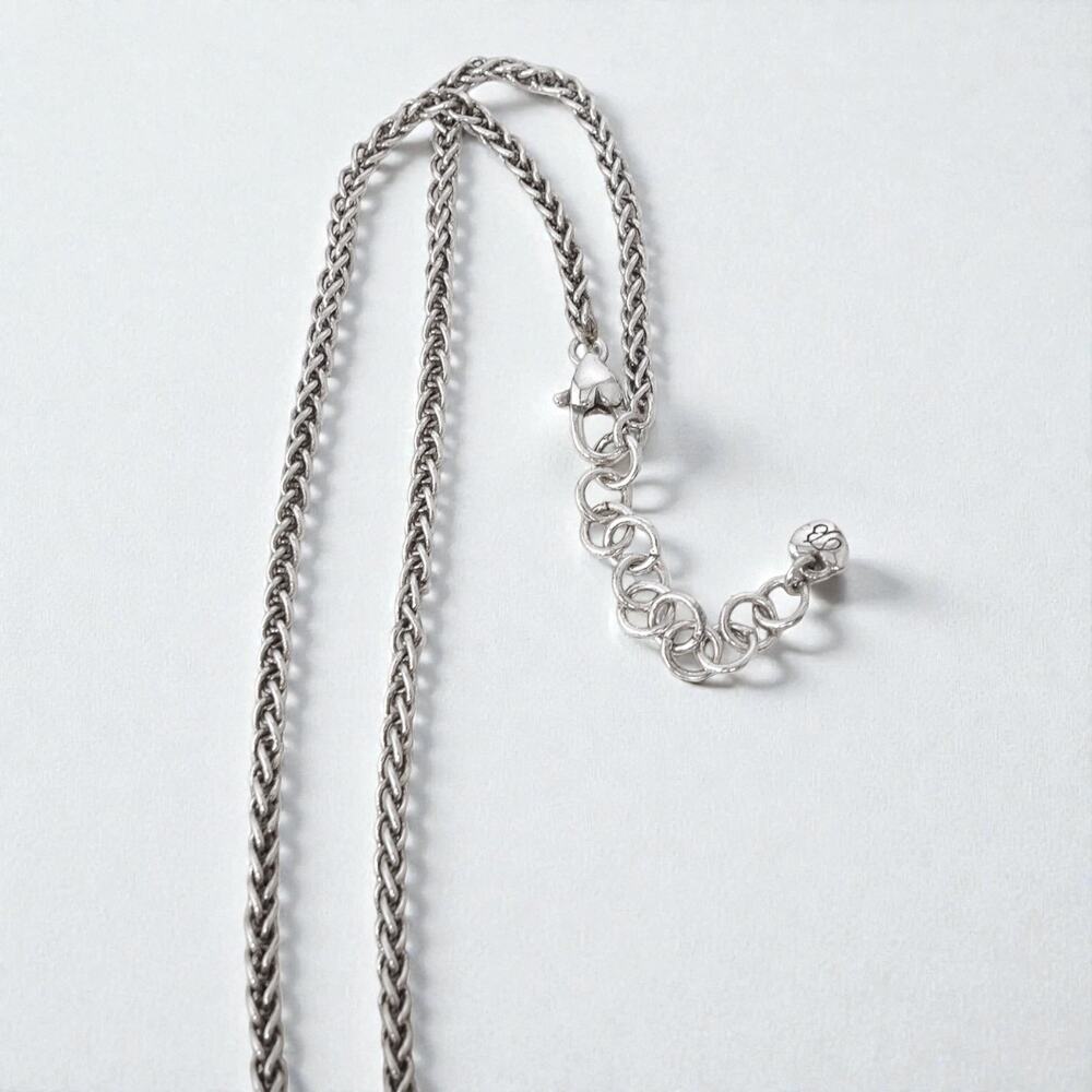 Vintage Brighton Filigree Cross Pendant Necklace Silver Plated Retired - Picture 4 of 8
